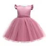 Flickans klänningar 2022 Pageant Girl Party Dress Elegant Kids For Girls Clothes Children Lace Princess Tutu Wedding 3-10 år