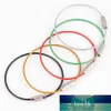 5 PC Ze Stali Nierdzewnej Drutu Kabel Kabel Kabel Kabel Klucz Keyring 5 Kolory Kluczowe Pierścienie Łańcuch Kobiety Mężczyźni Biżuteria Cena Fabryczna Ekspert Projekt Jakość Najnowszy Styl Original