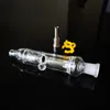 Nector Collector Mini Glass Bong Z 10mm 14mm Tytanu Paznokci Plastikowe Keck DAB Platory Oil Małe Kit NC NC12 Palenie Rury