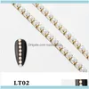 Nail Salon Health Beautynail Art Decoraciones Xzm Cadena de decoración Aessories Sticker Suministros profesionales de bricolaje Pearl Lady Fashion Drop Deli