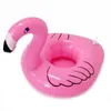 INS PVC Inflatable Flamingo Drinks Cup Holder Pool cartoon Floats Floating Drink cups stand ring Bar Coasters Floatation Children bath swim swimming toy