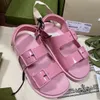 2021 Toppdesigner Luxury Women Sandals Fashion Summer Lads Flats Beach Slippers Lastest Woman Casual Slides With Box Stor storlek 9794719