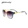 Kvinnor Resor Mode Solglasögon Metallram Gradient Solglasögon Designer Summer Eyewear 5 Colors Ppfashionshop