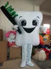 Brosse à dents d'Halloween et costume de mascotte de dents de qualité supérieure dessin animé dents blanche anime thème personnage adulte taille noël carnaval fête anniversaire fantaisie dres