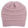 Winter Knit Woolen Beanie Hats Women Satin Lined Warm Knitted Hat Soft Stretch Outdoor Cycling Sports Cap RRB12817