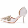 Sandali da donna sexy moda beige perla 7 cm tacchi alti gladiatore pompe scarpe da sposa bianche da sposa