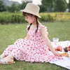 Teen Kids Dresses for Girls Clothes 2021 Summer Floral Bohemia Beach Dress Children's Princess Dress Kids Outfits 10 12 14 Years Q0716