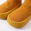 Meias de bebê Anti Anti Slip Solas Borracha Menina Menina Morno Assoalho Primeiro Caminhantes Criança Sapatos Slipper Sewing Thread 20220228 Q2