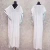 Strand jurk vrouwen dragen cover-ups witte katoenen tuniek bikini badpak cover up bad sarong plage pareo # Q1001 210420