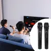 Akıllı Kablosuz Mikrofon El Mikrofon 2 PCS Karaoke Konuşma Hoparlörü için USB Alıcı ile Yüksek Quility Mikrofonları