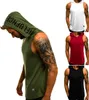 Mens Gym Singlet Bodybuilding Hoodie Tank Top Vest Sleeveless Fitness Tshirt5894380