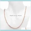 Chokers wisiorki biżuteria różowe złoto kolor hematytu hematytu łańcuch łańcuch Naszyjnik dla kobiet energia naturalne naszyjniki z kamieniem 2x4mm klejnot