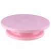 Durable Plastic Cake Turntable DIY Decorating Tools Anti slip Ring Round Cakes Plate Rotating Rotary Table Pastry Supplies Baking Tool HY0070