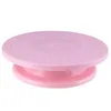 Ferramentas de decoração DIY de bolo de plástico duráveis Ferramentas de decoração anti -anel de bolos redondos de bolos redondos Placa rotativa Mesa rotativa Ferramenta de assadeira