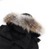 Top Women Down Down Fashion Design z prawdziwym wilkiem futra odpinany kapelusz dorywczo odkryty pióro grubych kapturem sweter jacket jesień winter parkas fabryka