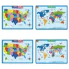 60 * 45 cm Amérique Carte Stickers Muraux Enfants Géographie Apprentissage Éducation de la Petite Enfance Amérique Carte Affiche Graphique Salle de Classe T2I52317