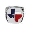 Klassischer Biker-Ring mit amerikanischer TEXAS-Flagge, Edelstahl, Vintage-Schmuck, für Herren, Geschenk SWR0681