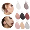 Fashion Light Weight Leather Dangle Earrings for Women Good Design Teardrop Long Charm Jewelry Gift