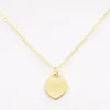 T ffanism Classic New Style Stainless Steel Fashion T Necklace Jewelry Heart-Shaped Pendant Love Necklaces For Women's Party Wedding Gifts Wholesale
