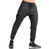 Marque été nouvelle mode mince Slim Fit gymnases pantalons hommes décontracté sueur pantalon Joggers musculation Fitness pantalons de survêtement 210421