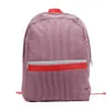 Sacs scolaires à la mode sac à dos extérieur stockage d'enfants étudiants seersucker sac à dos sac à lunch sac Stripe couleurs solides cap1961283