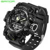 G Style SANDA Sports hommes Top marque de luxe militaire résistant aux chocs LED montres numériques mâle horloge Relogio Masculino 742