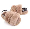 3pairs/lot!Fashion Faux Fur Baby Sandals Summer Cute Infant Babys boys girls shoes soft sole Walking Shoe indoor for 0-18M