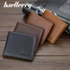 Wallets High Quality Men 2019 Baellerry Genuine Cow Leather Short Desigh Card Holder Male Purse Vintage Photo Holder=