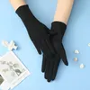 Fem fingrar handskar 2022 mode kvinnliga damer sommaren hösten solskyddsmedel söt lapptäcke tunn pekskärm andningsbar körning