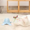 猫のおもちゃ電気回転玩具カラフルな蝶動物プラスチック面白いペット猫のためのインタラクティブトレーニング