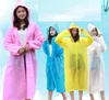 Homens Mulheres Unisex À Prova D 'Água Raincoats Jacket Capuz Capuz Raincoat Rain Coat Poncho Rainwear Acessórios ao ar livre SN5496