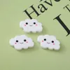 30Pcs 25*16mm Hars Componenten Kleine Cloud Decoratie Ambachten Kawaii Leuke Plaksteen Cabochon Embellishments Voor Scrapbooking DIY accessoires