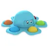 The latest party Supplies decompression toy 9X4CM face-changing octopus bubble gyroscope various styles to choose from