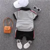 Sommar Baby Pojkar Kläder Set Barn Kortärmad T-shirt+Shorts 2st Set Barn Kostym Pojke Outfits Barnkläder