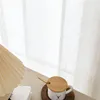 Rideaux rideaux CDIY Style japonais voilage rideaux lin Tulle pour chambre salon cuisine Voile aveugle
