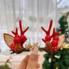 Julen Antler Hairpin Forest Style Hair Ornament Christmas Elk Headdress för barn och vuxna