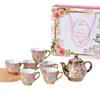 tea set with saucer