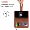 Wallet telefoonhoesjes voor iPhone 13 12 11 Pro Max XR XS X 7 8 Plus 2in1 Multifunctionele Pure Color Pu Leather Flip Standstand Cover Cowly met rits muntenbeurs en 9 kaartsleuven