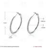 Hoop Huggie cyrkon Big Circle kolczyki Silver Splated Forn For Women Korean Earing Fine Jewelry Pendientes CF13