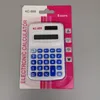 888 Mini portable fashion calculator for students, color cute cartoon type different colors Office & School Supplies