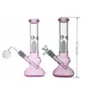 10.5 inch glazen bong 14mm gezamenlijke DAB RIGHT Hookah roze beker waterpijp diffuunde downstem met ijsvanger big size glazen oliebrander buizen ultra-goedkoop