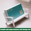 Hooks & Rails Bench Figure Business Card Case Simple Style Sofa Calling Holder Modern Name Ornament Gift For Office Table