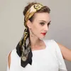 [SLKSCF] 88x88 CM Damskie Pure Szalik Kobiety Głowa Luksusowa Marka Prawdziwa 100% Naturalny Salki Scarf Square Printed Moda Szale