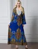 Abaya Muslim Hidżab Sukienka Kobiety Afryka Odzież Bohemia Drukuj Plaża Długie sukienki Lace-Up Dubai Jilbab Elbise Robe Plus Rozmiar L-7XL Ethnic