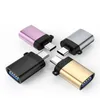 2PCS USB-C OTG محولات USB 3.0 TO TYPE C محول MacbookPro Xiaomi Huawei Mini Type Converter مع سلسلة