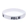 100PCS Oppose Species Discrimination Debossed Fist BLM Black Lives Matter Silicone Rubber Bracelet for Promotion Gift1685227