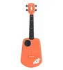 Populele 2 ledd smart ukulele 4 strängar 23 tums konsert appkontroll USB ABS Fingerboard Akustisk elektrisk gitarrmusik