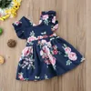 Kids Baby Girls Flower Backless Party Pageant Formal Tutu Prom Dress Sundress Q0716