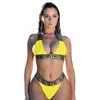 Designer Vêtements pour femmes 2 pièces Bikini Ensembles Sexy Tankinis Halter Soutien-gorge Sous-vêtements Slips Maillots de bain Bikinis Vêtements d'été