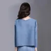 Delle donne Giubbotti delle Donne Miyake Pieghettato Cappotto Corto 2022 Fiore di Estate Retro Sapore Allentato Protezione Solare Cappotti Veste Femme Ropa De Mujer